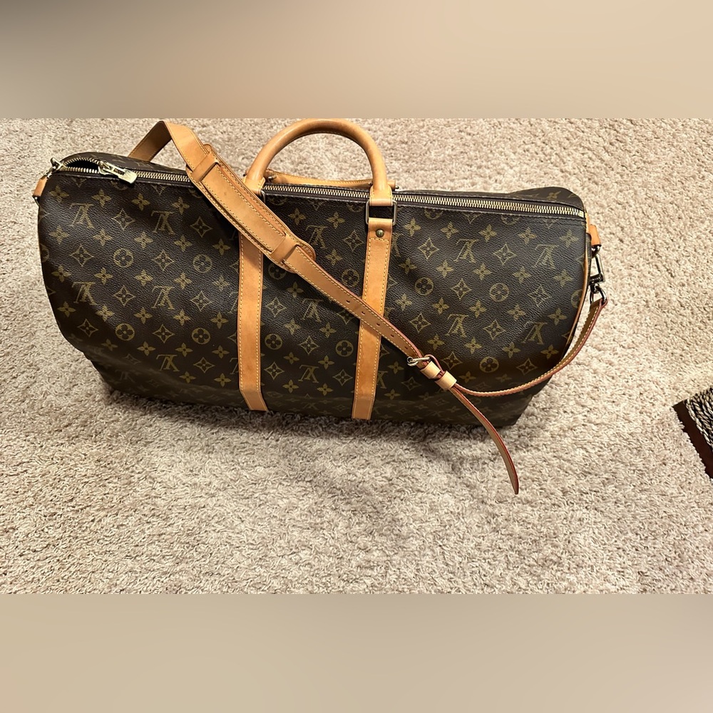 SOLD…. Louis Vuitton Keepall Bandoulere 55